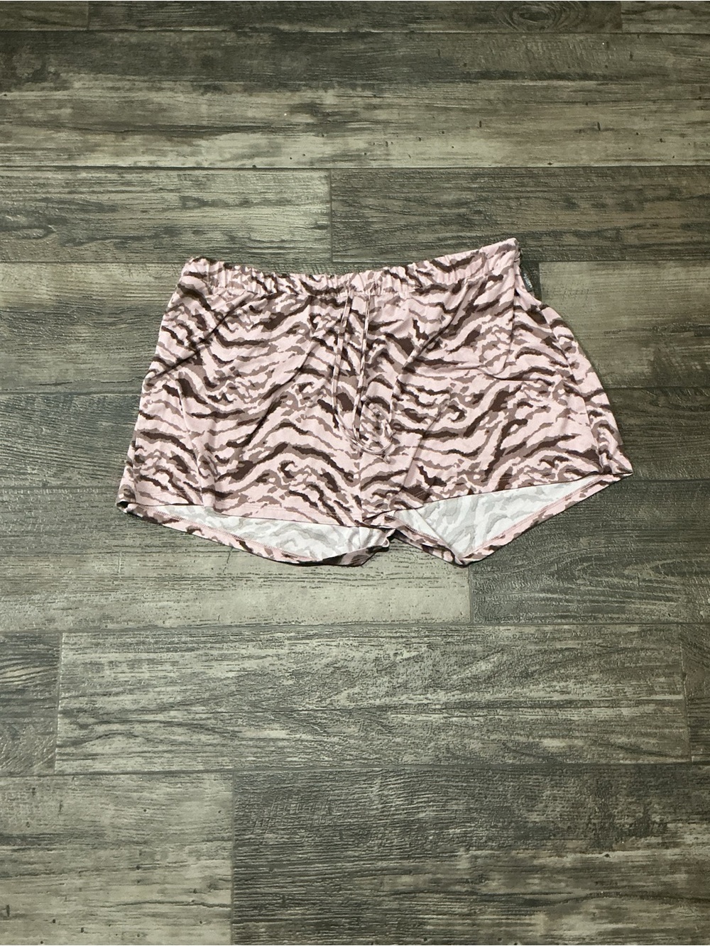 Vince Camuto Brown and Pink Animal Print Lounge Shorts